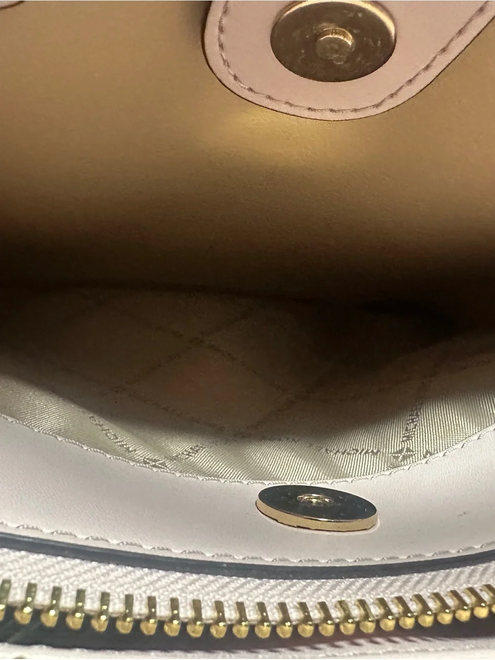 Michael Kors Pale Pink Leather Crossbody Satchel
